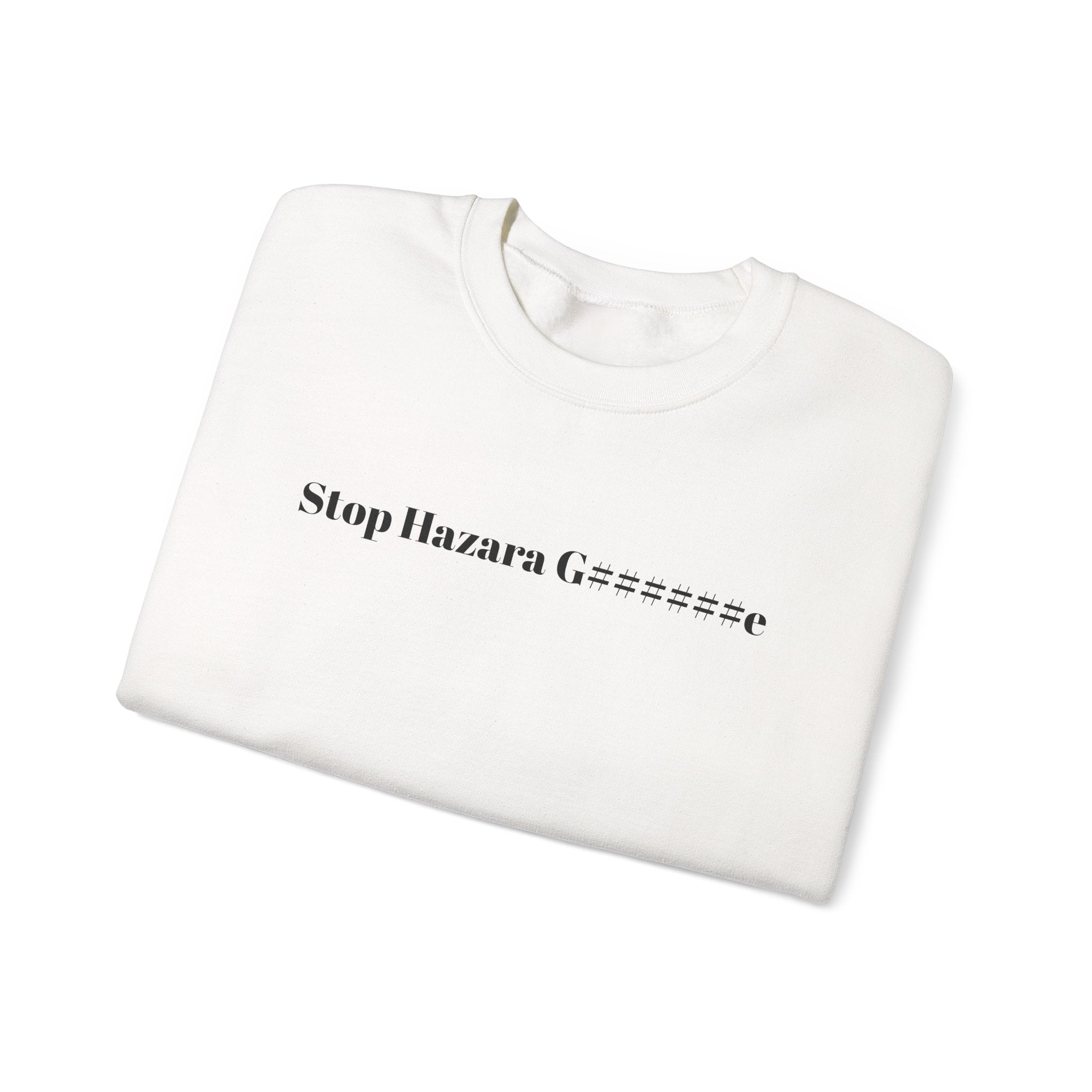 solidarity Unisex Heavy Blend™ Crewneck Sweatshirt - Stop Hazara G..e, Justice Peace Dignity, Casual Wear, Social Justice Apparel, Gift for Activists,