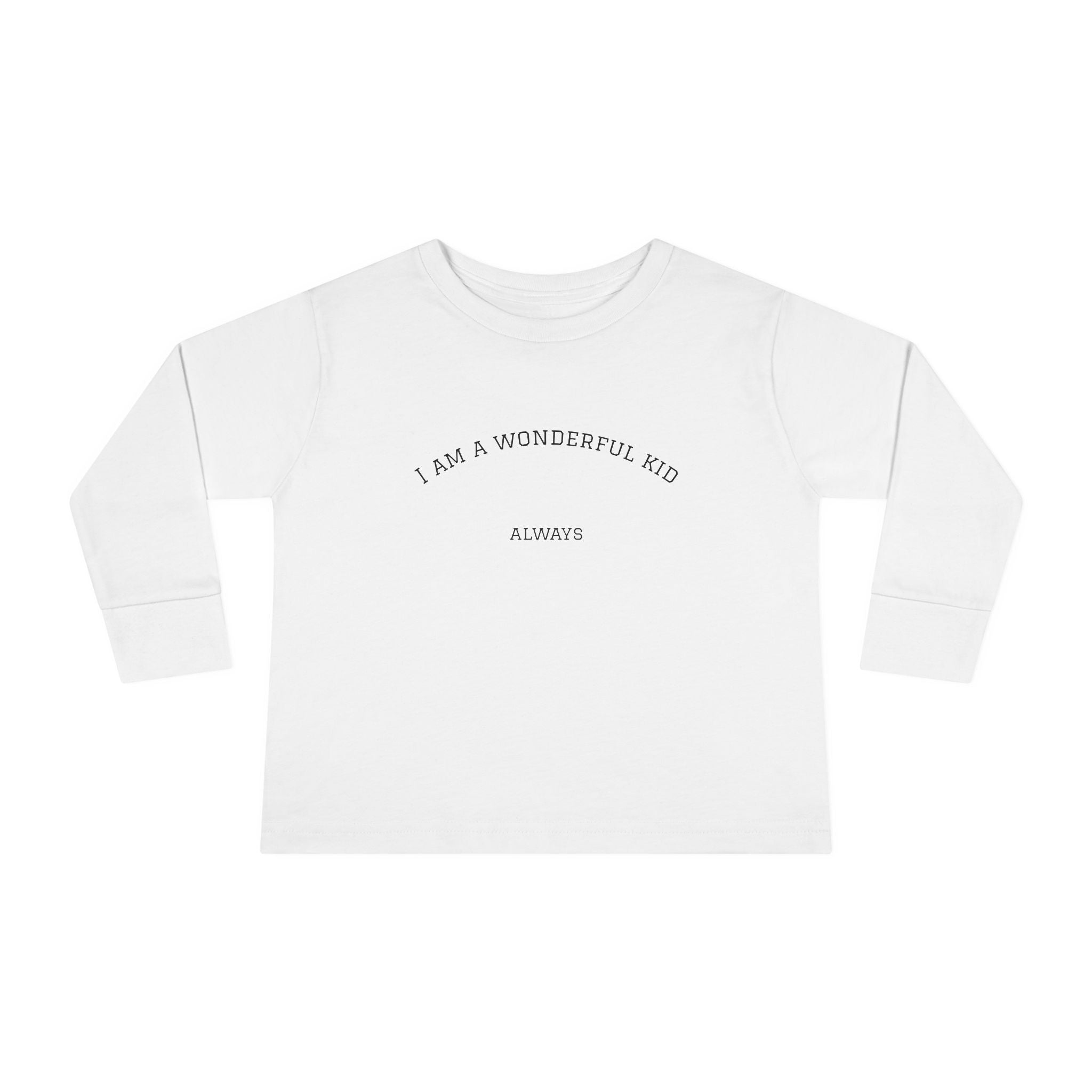 Cute Toddler Long Sleeve Tee for Everyday Wear, Perfect for Playtime, Birthday Gifts, Family Outings, and Holidays