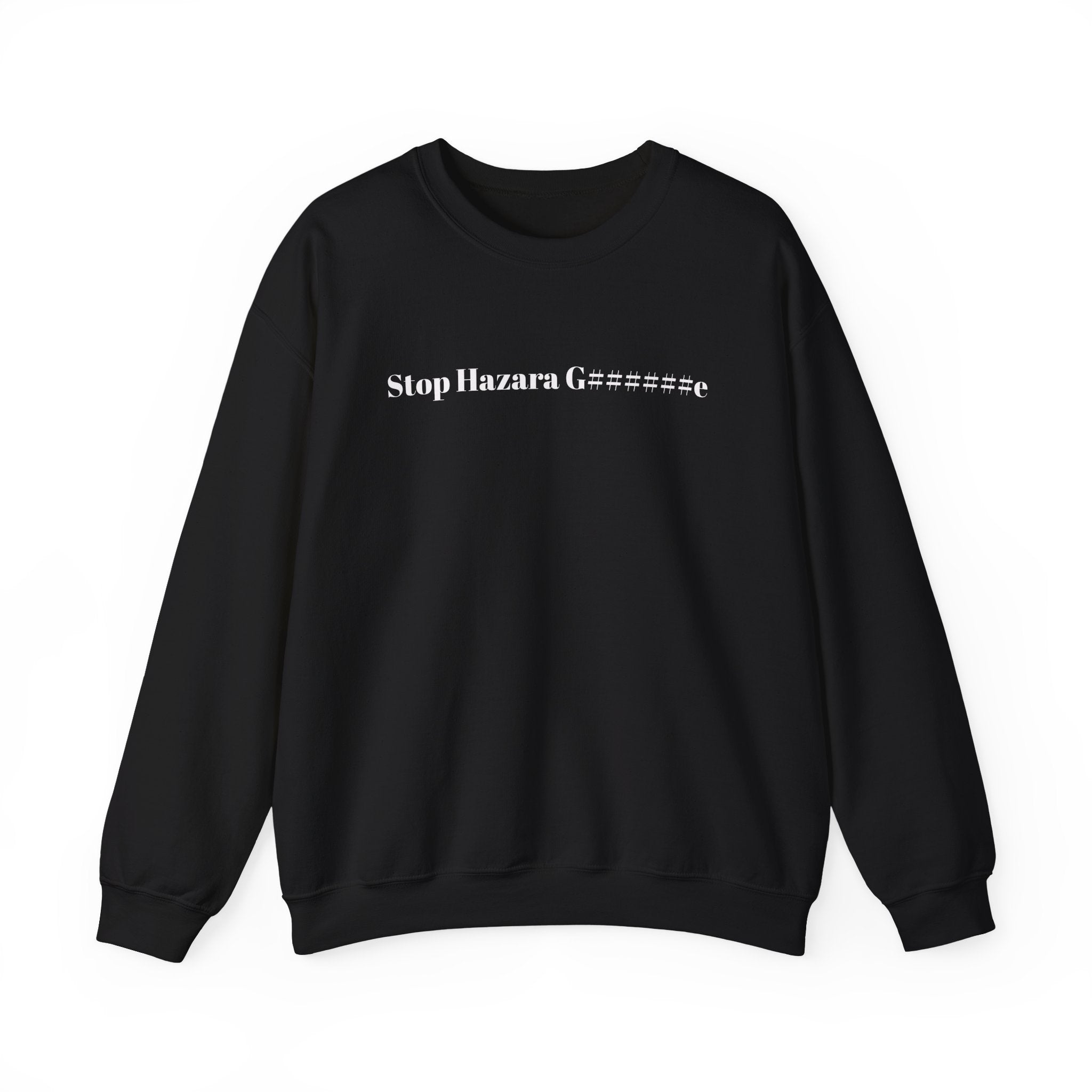 solidarity Unisex Heavy Blend™ Crewneck Sweatshirt - Stop Hazara G..e, Justice Peace Dignity, Casual Wear, Social Justice Apparel, Gift for Activists,