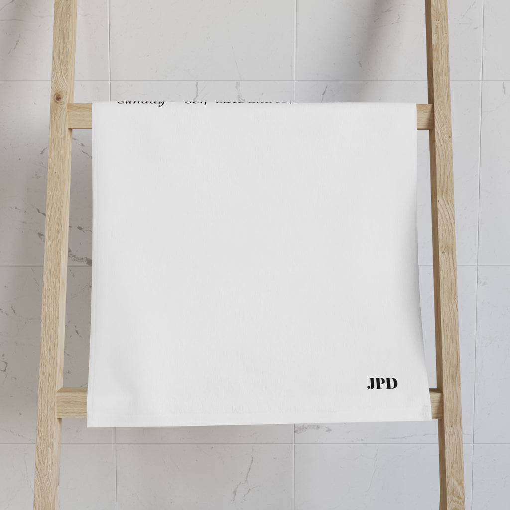 Funny Weekly Hand Towel Set, Motivational Kitchen Towel, Humor Towel, Unique Gift for Home, Self-Care Reminder Towel