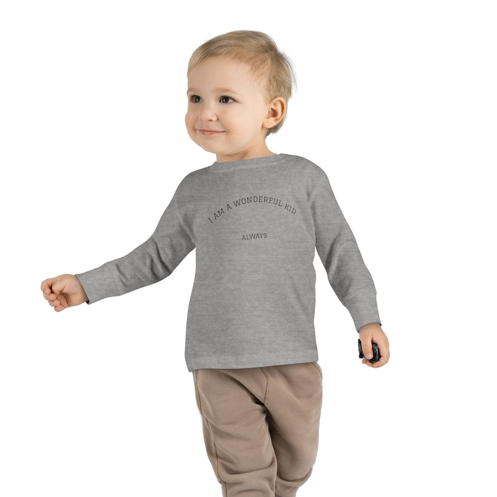 Cute Toddler Long Sleeve Tee for Everyday Wear, Perfect for Playtime, Birthday Gifts, Family Outings, and Holidays