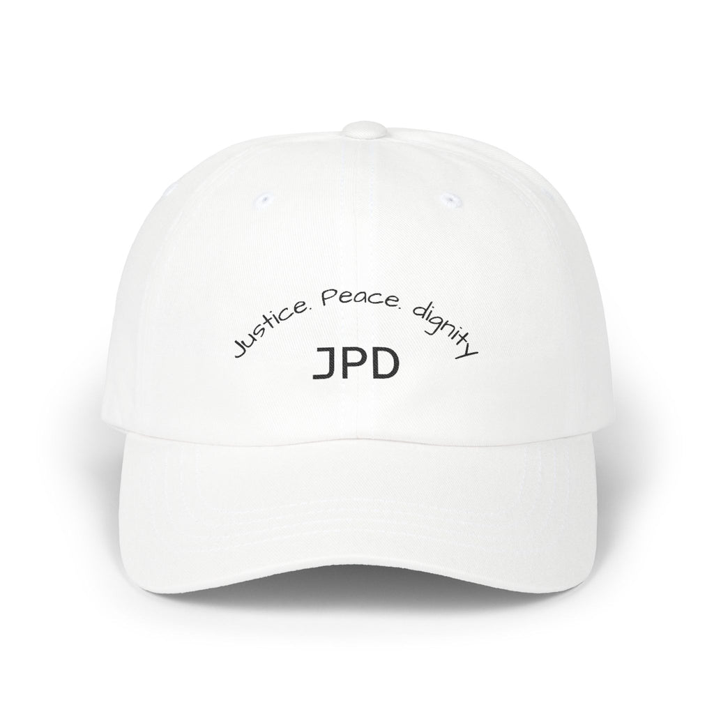 Justice Peace Dignity Dad Cap | Classic Adjustable Hat | Unisex Cap for Casual Outings, Gifts, Outdoor Activities