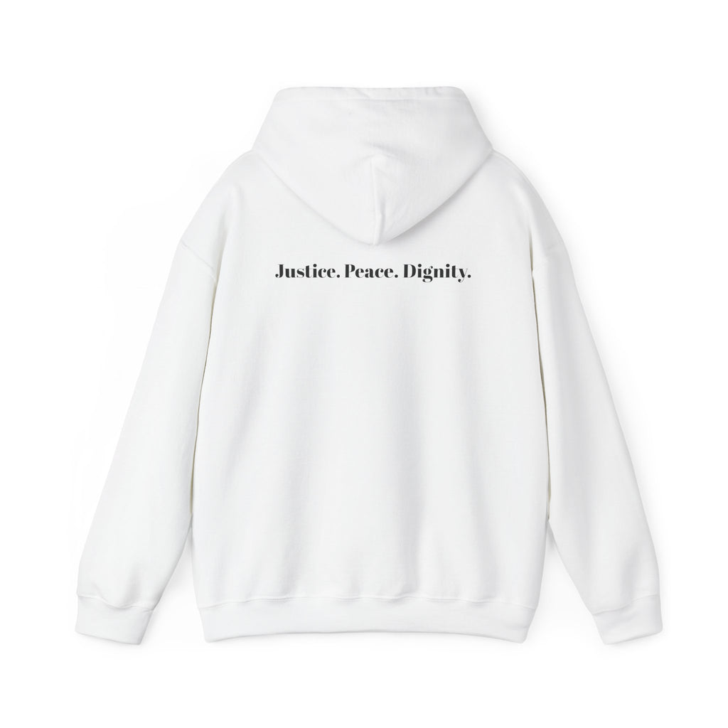 Solidarity Unisex Hooded Sweatshirt - Stand With People Of Af)g, Justice, Peace, Dignity, Activism, eco-friendly Wear, Comfortable hoodie