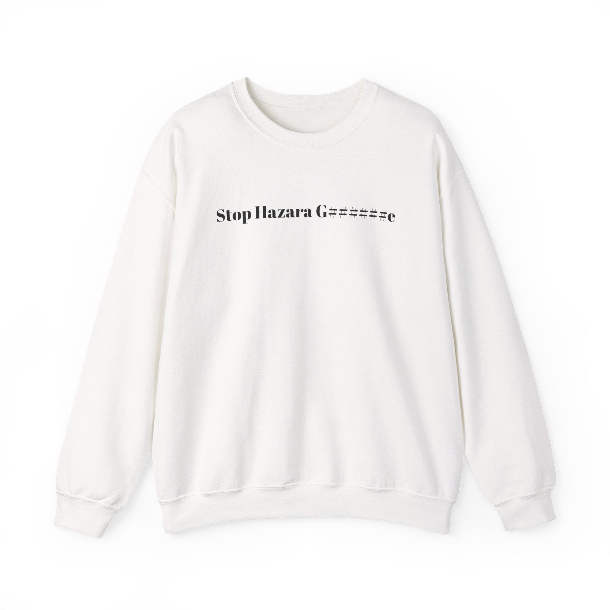 solidarity Unisex Heavy Blend™ Crewneck Sweatshirt - Stop Hazara G..e, Justice Peace Dignity, Casual Wear, Social Justice Apparel, Gift for Activists,