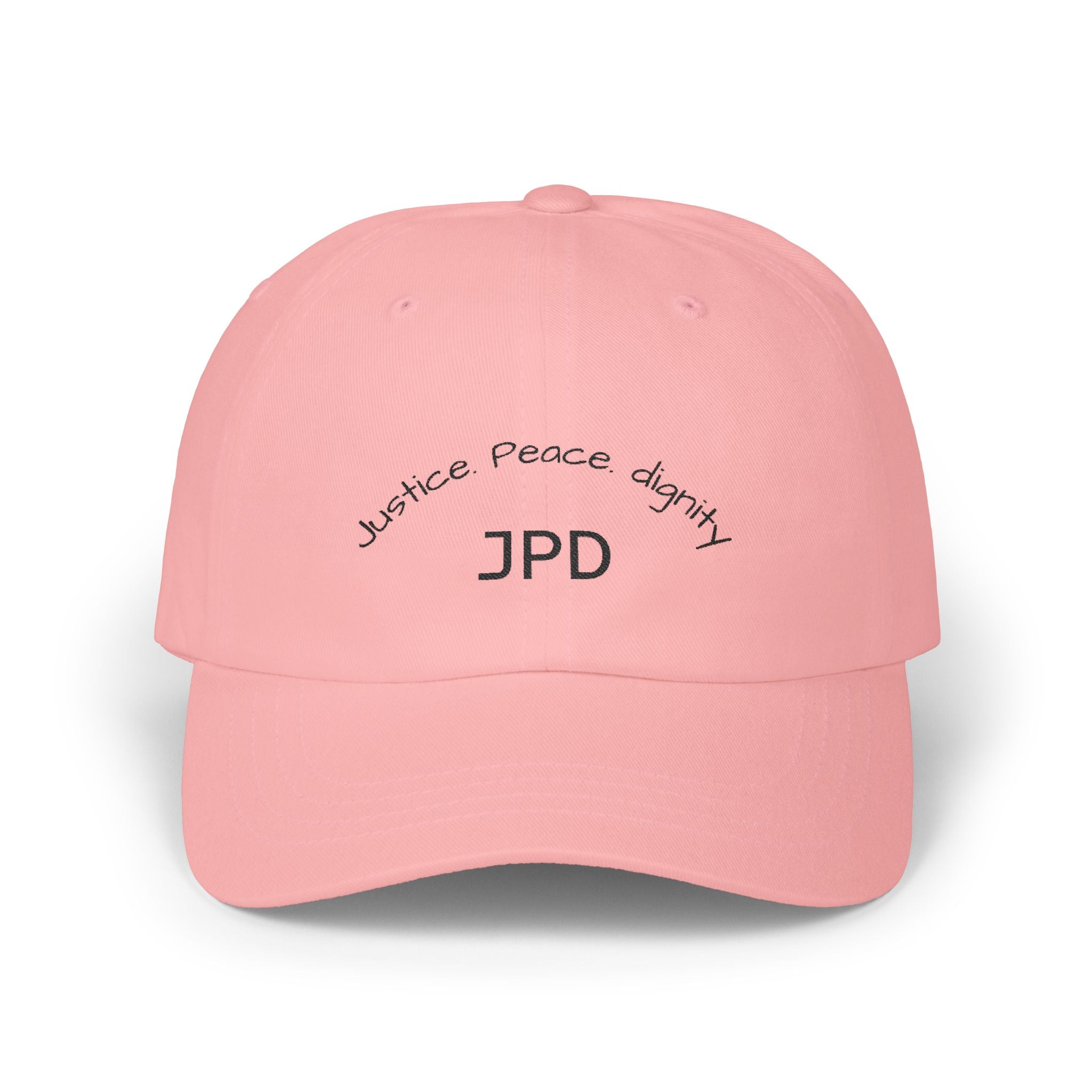 Justice Peace Dignity Dad Cap | Classic Adjustable Hat | Unisex Cap for Casual Outings, Gifts, Outdoor Activities
