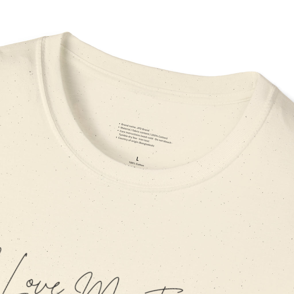 Unisex Softstyle T-Shirt | I Love My Family | Family Reunion, Gift for Mom, Casual Wear, Heartfelt Gift, Comfortable Tee