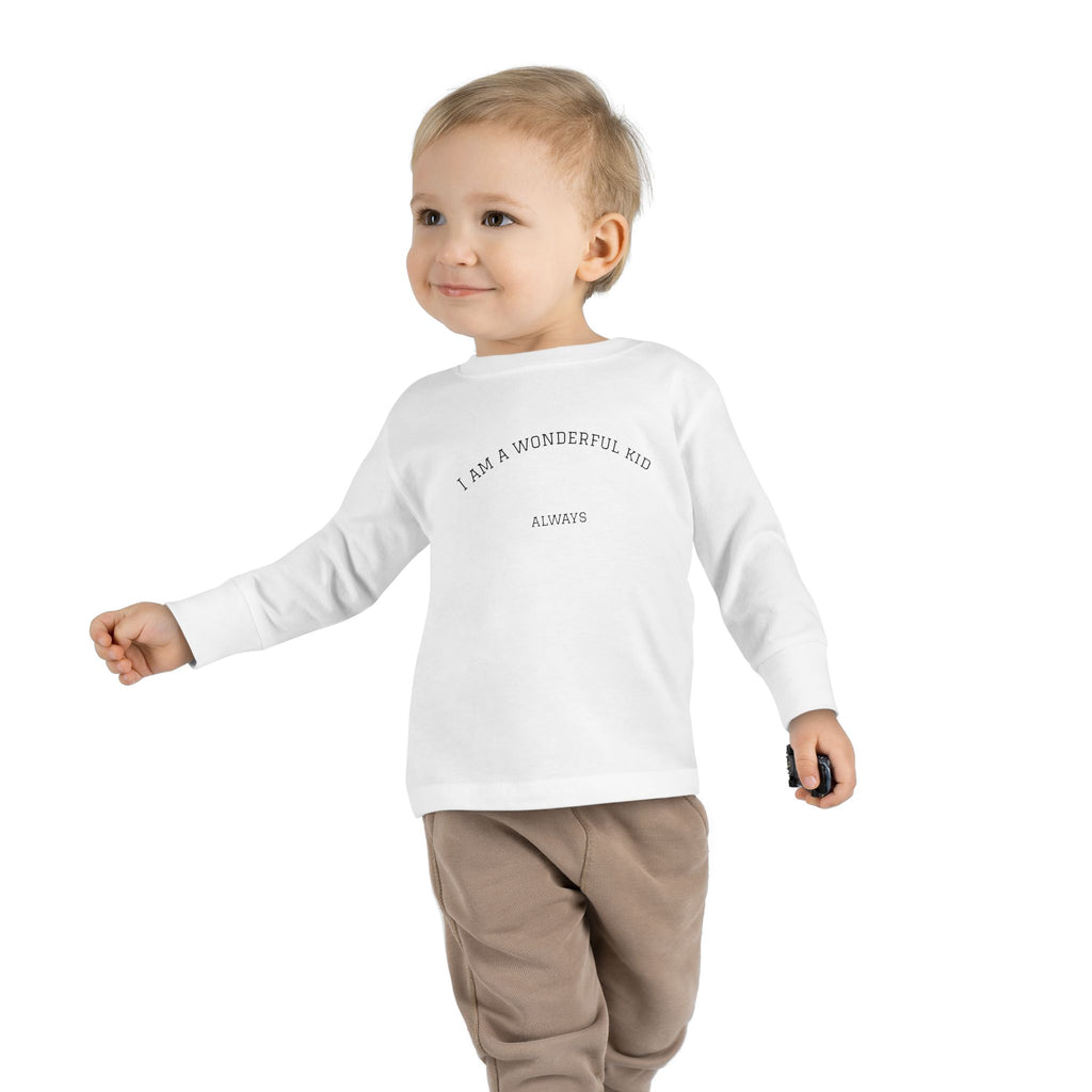 Cute Toddler Long Sleeve Tee for Everyday Wear, Perfect for Playtime, Birthday Gifts, Family Outings, and Holidays