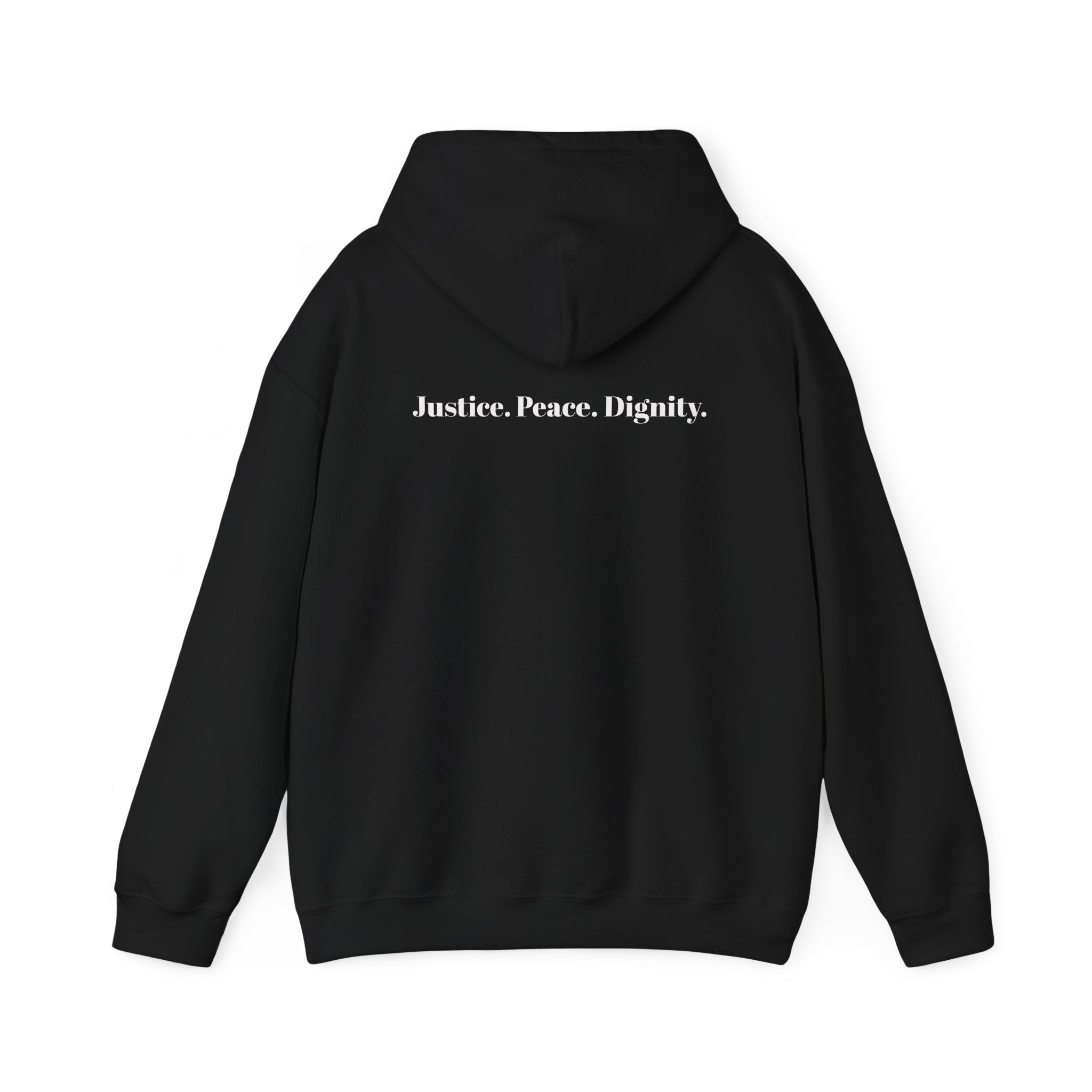 Solidarity Unisex Hooded Sweatshirt - Stand With People Of Af)g, Justice, Peace, Dignity, Activism, eco-friendly Wear, Comfortable hoodie